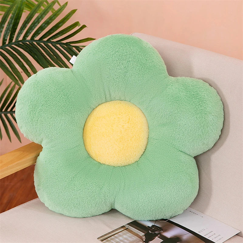 Circular Flower Cushion with Soft Nap