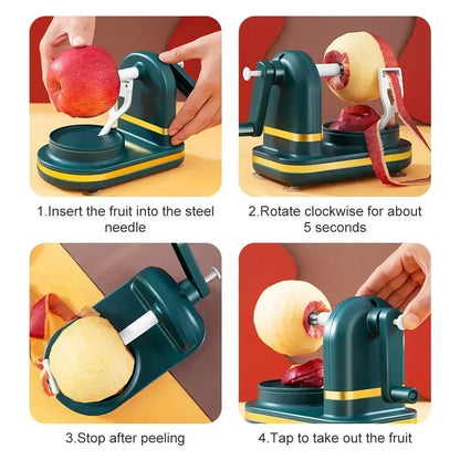 Maunal Fruit Apples Peeler Slicer with Corer Pear Peeler Hand-cranked Rotating Kitchen Peeling Machine Kitchen Gadgets