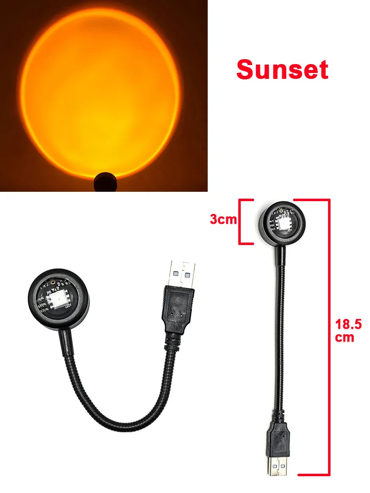 Buy USB Sunset Lamp Projector from Hiqh Store In best Price