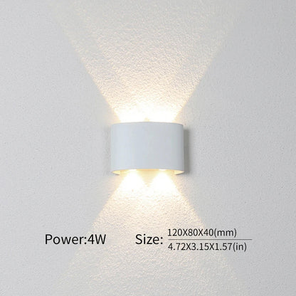 LED Wall Lamp Waterproof Indoor | Outdoor Minimalist Light - Hiqh Store